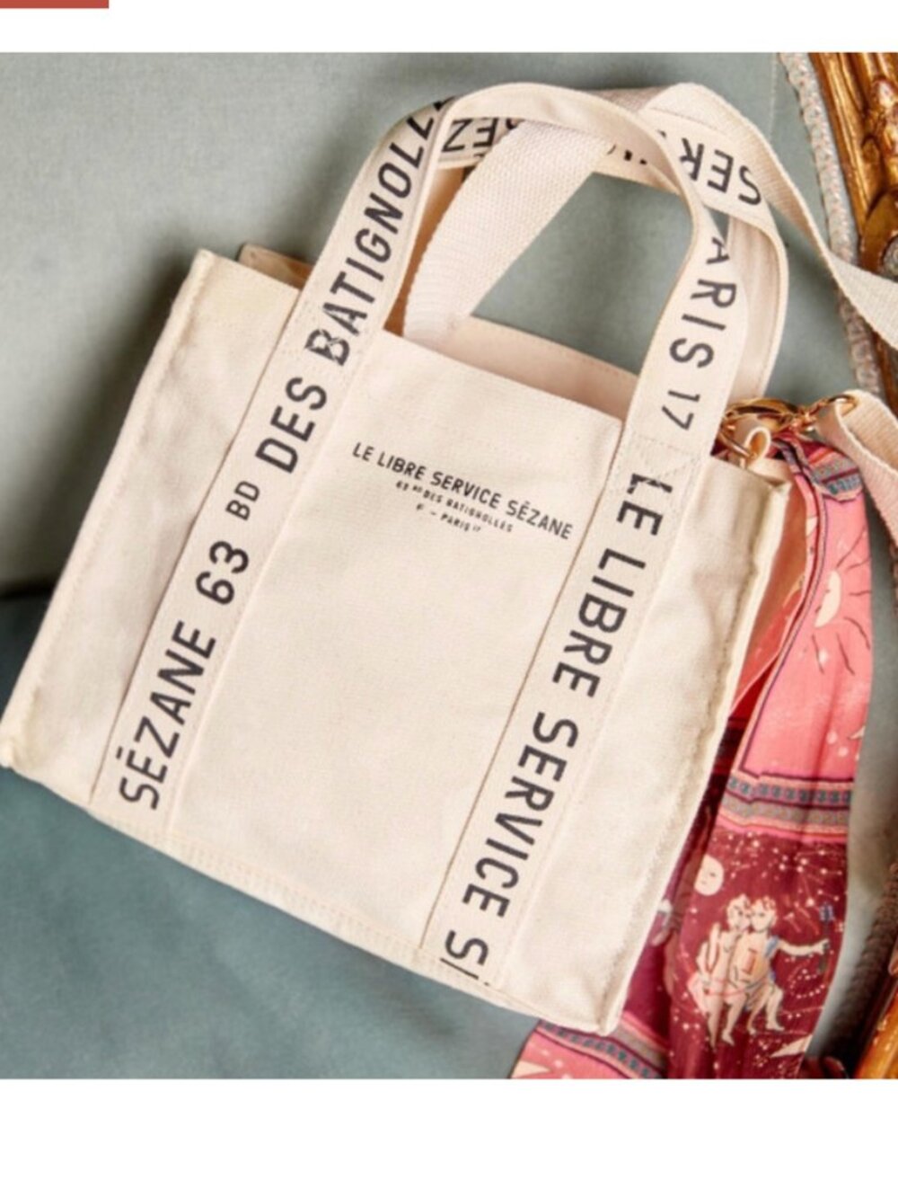 Sezane Libre Full Zip Tote Purse